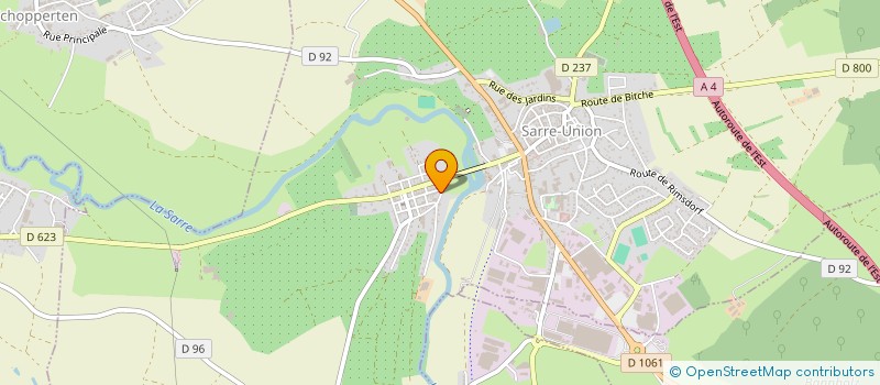 localisation de l'entreprise SCI FARJEX  SARRE-UNION