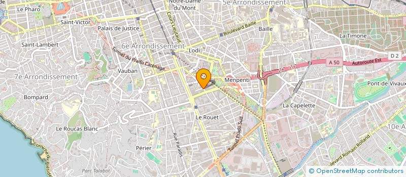 localisation de l'entreprise SCI FARLIPA à MARSEILLE