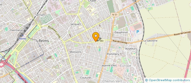 localisation de l'entreprise SCI  FARMER  REIMS