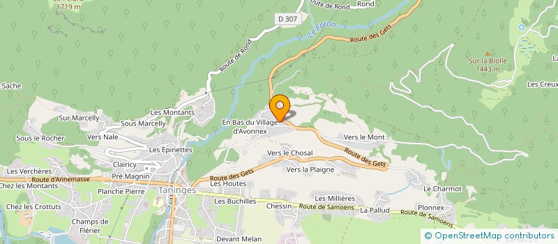 localisation de l'entreprise SCI FARO  TANINGES