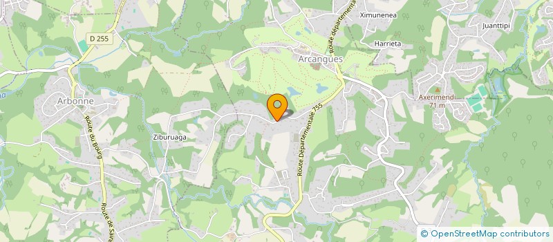 localisation de l'entreprise SCI FARO  ARCANGUES