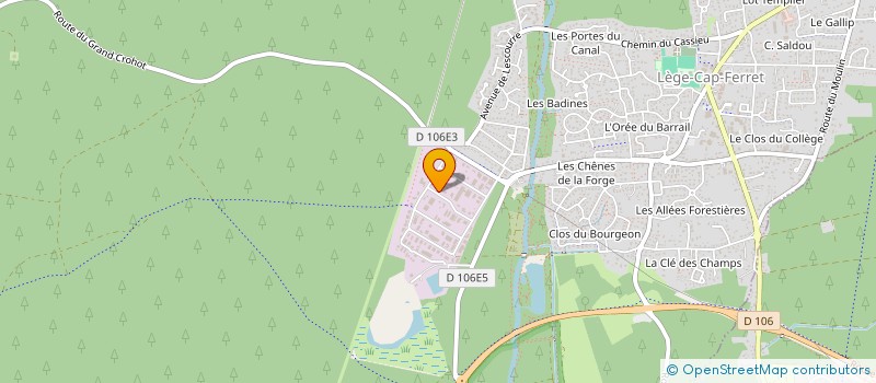 localisation de l'entreprise SCI FARO  LEGE-CAP-FERRET