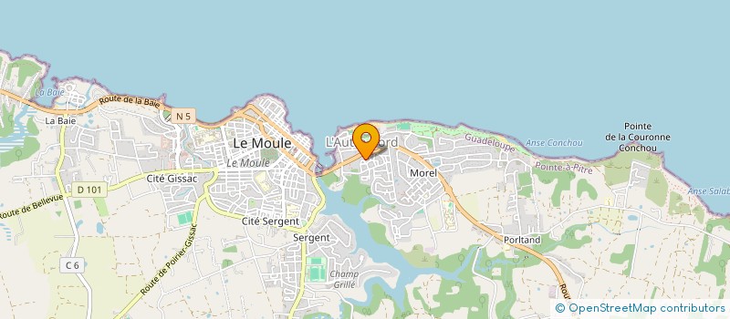 localisation de l'entreprise SCI FARODA à LE MOULE