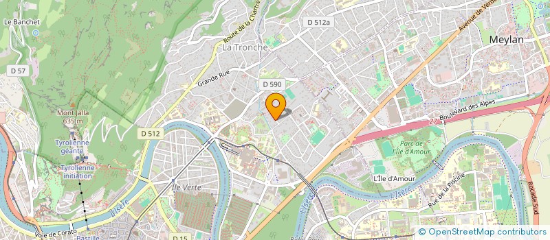 localisation de l'entreprise SCI FAROM  LA TRONCHE