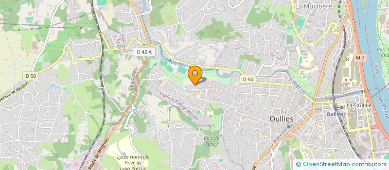 localisation de l'entreprise SCI FARRIS LARGE  OULLINS-PIERRE-BENITE