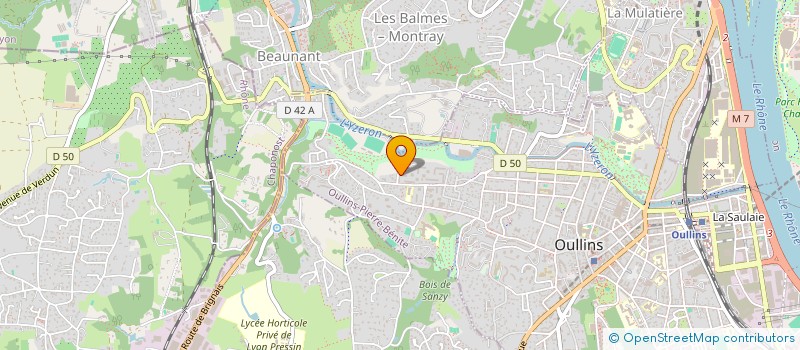 localisation de l'entreprise SCI FARRIS LARGE  OULLINS-PIERRE-BENITE