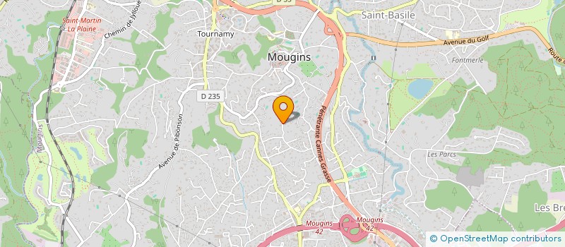 localisation de l'entreprise SCI FAS à MOUGINS