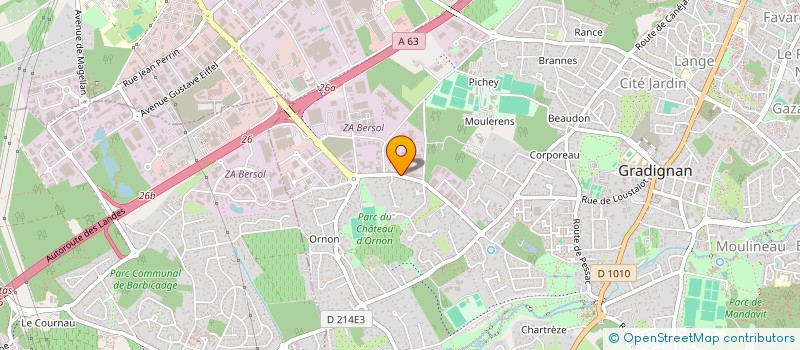 localisation de l'entreprise SCI FAS  GRADIGNAN