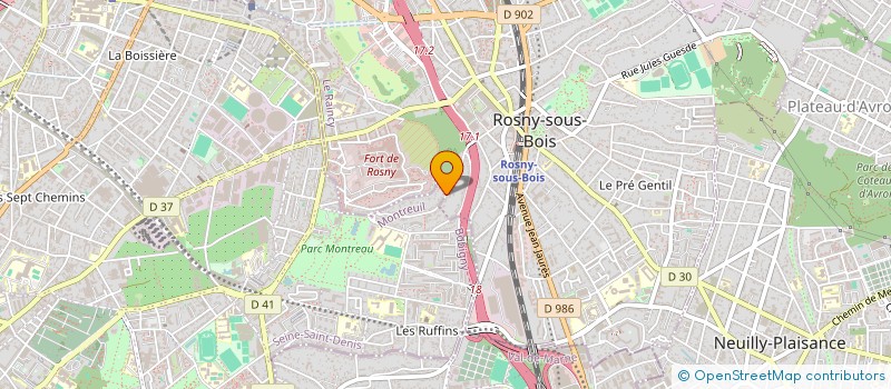 localisation de l'entreprise SCI FASA à MONTREUIL