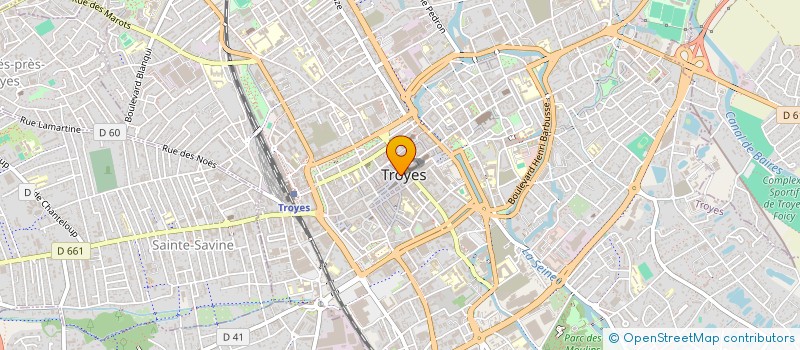 localisation de l'entreprise SCI FASER à TROYES