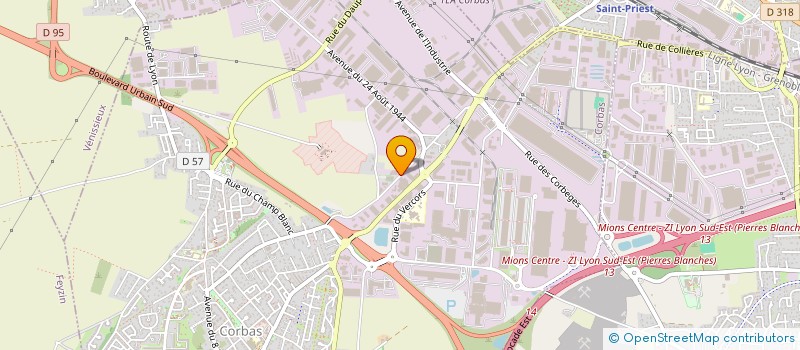 localisation de l'entreprise SCI FASHION à CORBAS