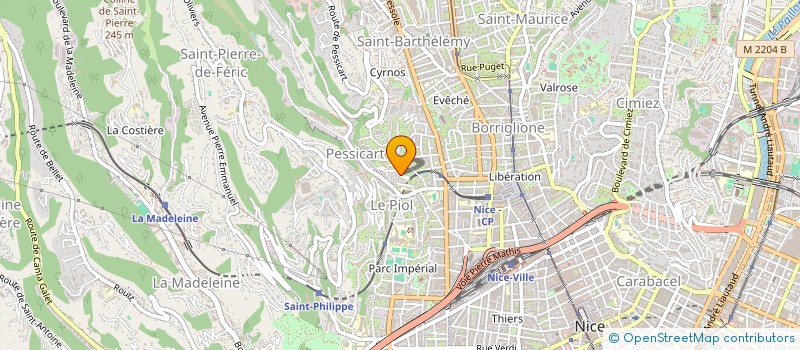 localisation de l'entreprise SCI FASSI à NICE
