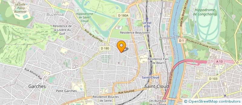 localisation de l'entreprise SCI FAST 1 à SAINT-CLOUD