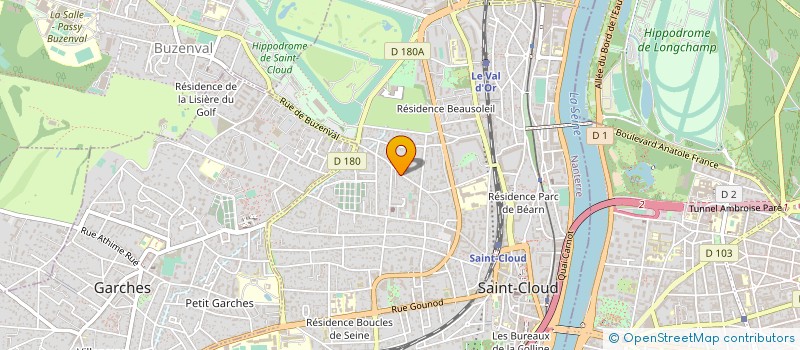 localisation de l'entreprise SCI FAST 2 à SAINT-CLOUD