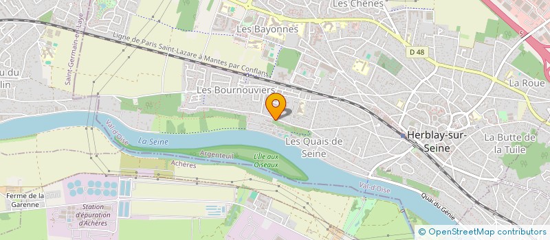 localisation de l'entreprise SCI FAST  HERBLAY-SUR-SEINE