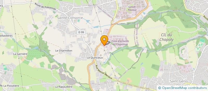 localisation de l'entreprise SCI FAST-INVEST  SAINTE-CONSORCE