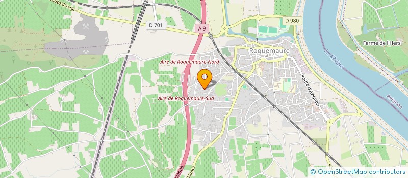 localisation de l'entreprise SCI FASTE  ROQUEMAURE