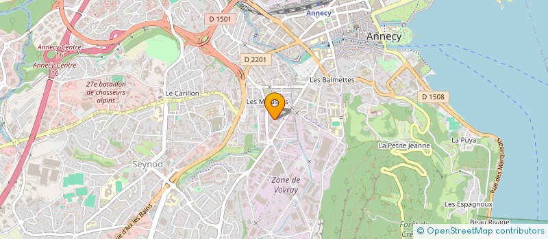 localisation de l'entreprise SCI FASTER à ANNECY