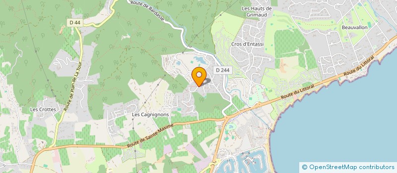localisation de l'entreprise SCI FASTINIEN à GRIMAUD