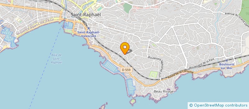 localisation de l'entreprise SCI FASTRA  SAINT RAPHAEL