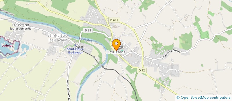 localisation de l'entreprise SCI FASU  GIROUSSENS