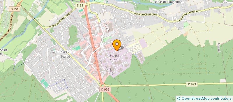 localisation de l'entreprise SCI FASYRAC à VINEUIL