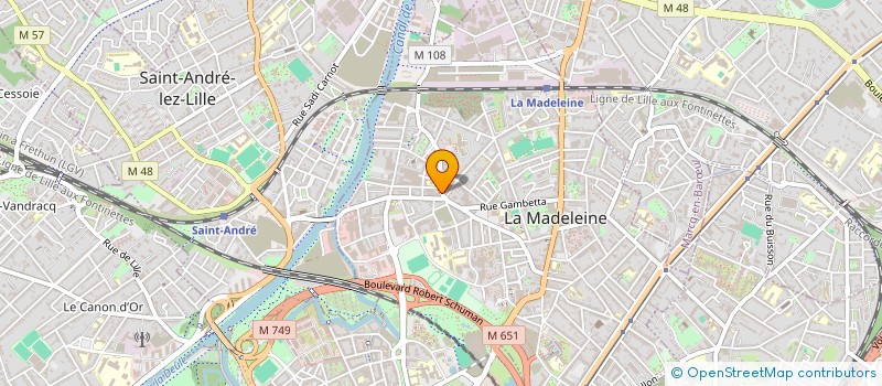 localisation de l'entreprise SCI FATE 113 à LA MADELEINE