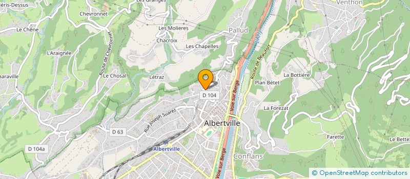 localisation de l'entreprise SCI FATICK  ALBERTVILLE