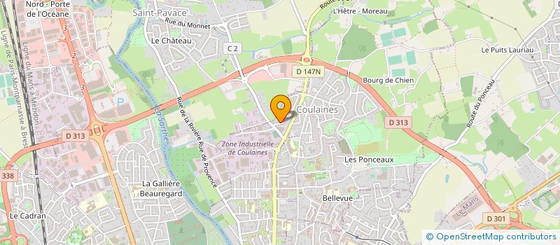 localisation de l'entreprise SCI FATM IMMOBILIER  COULAINES