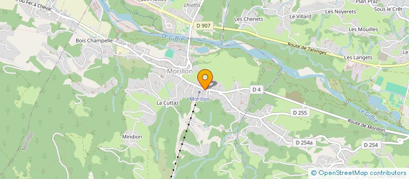 localisation de l'entreprise SCI FATT 88  MORILLON