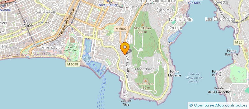 localisation de l'entreprise SCI FAUBOURG POISSONNIERE à NICE