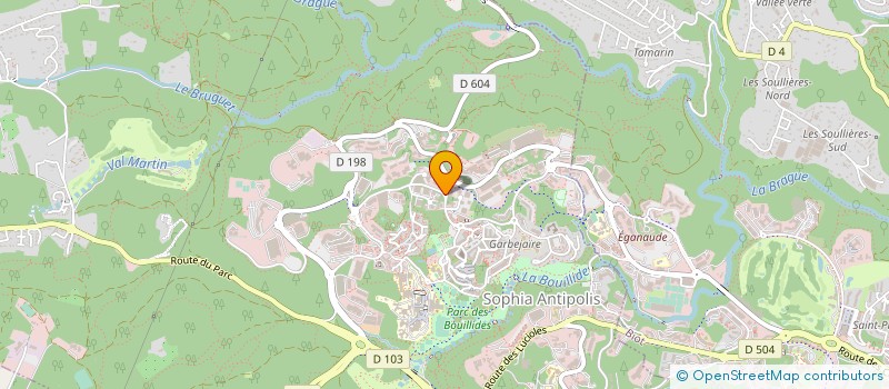 localisation de l'entreprise SCI FAUCHARD  VALBONNE