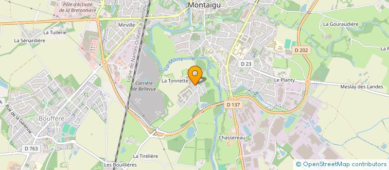 localisation de l'entreprise SCI FAUCHARD-DURAND à MONTAIGU-VENDEE