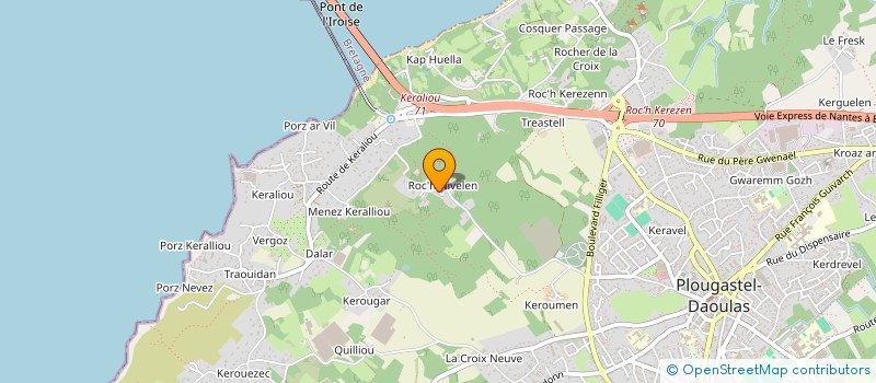 localisation de l'entreprise SCI FAUCHON BOHARS  PLOUGASTEL-DAOULAS