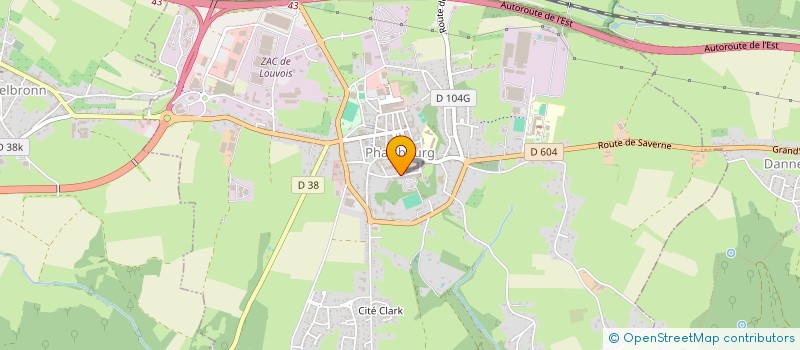 localisation de l'entreprise SCI FAUCON  PHALSBOURG