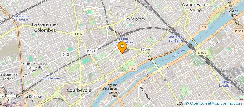 localisation de l'entreprise SCI FAUDEL à COURBEVOIE