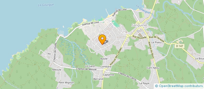 localisation de l'entreprise SCI FAUGERES  SANGUINET