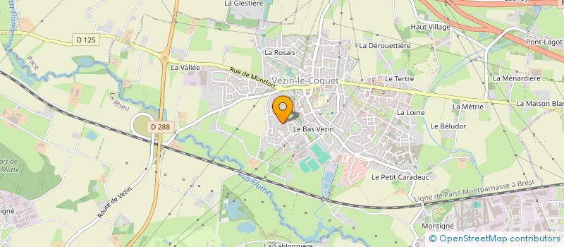 localisation de l'entreprise SCI FAUGIHELROSE  VEZIN-LE-COQUET