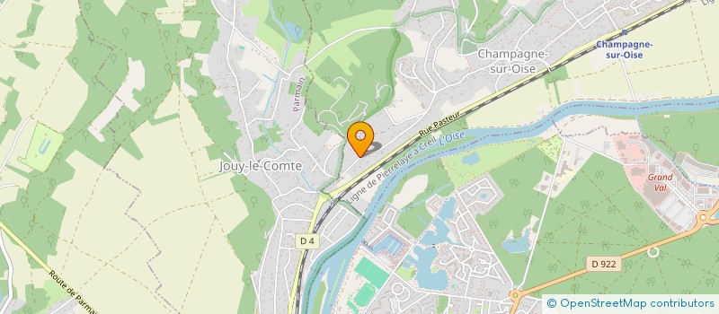 localisation de l'entreprise SCI FAUGITELI  CHAMPAGNE-SUR-OISE