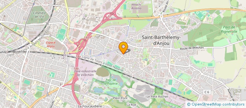 localisation de l'entreprise SCI FAULONZA  SAINT-BARTHELEMY-D'ANJOU