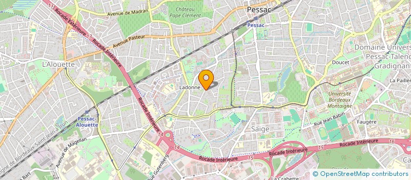 localisation de l'entreprise SCI FAUQUON  PESSAC