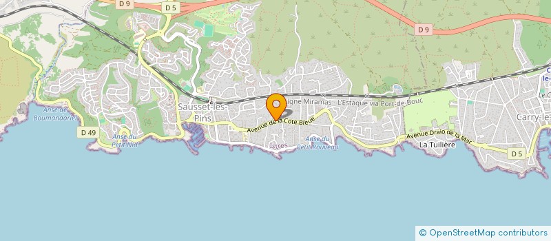 localisation de l'entreprise SCI FAURA  SAUSSET-LES-PINS