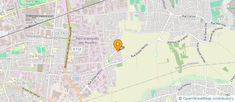 localisation de l'entreprise SCI FAURBA  DECINES-CHARPIEU