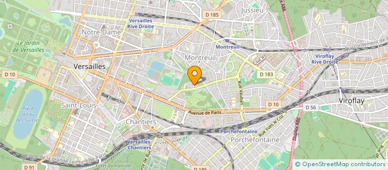 localisation de l'entreprise SCI FAURE BIQUETS à VERSAILLES