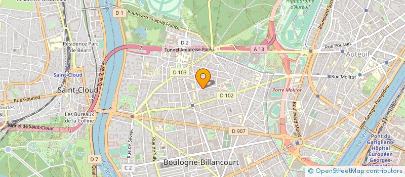 localisation de l'entreprise SCI FAURE ESCUDIER à BOULOGNE-BILLANCOURT