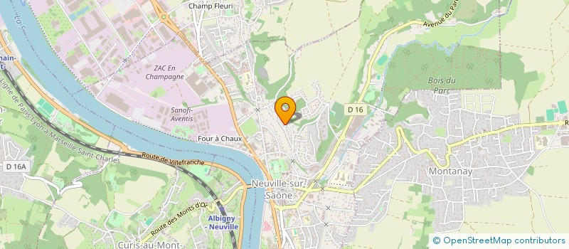 localisation de l'entreprise SCI FAURE-FERREOL  NEUVILLE-SUR-SAONE