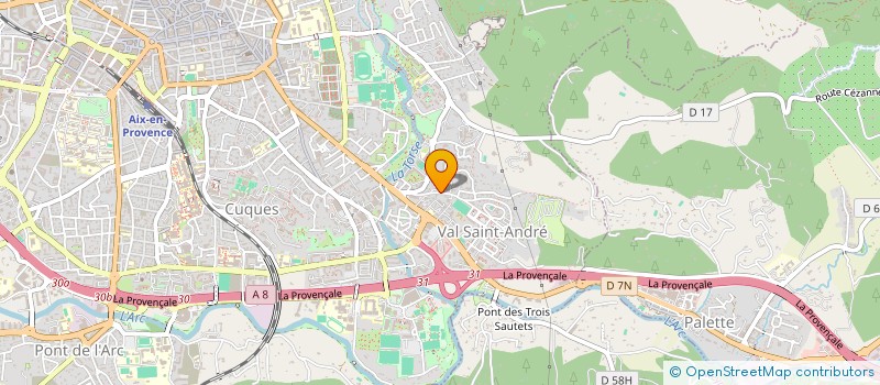 localisation de l'entreprise SCI FAURE & FILS à AIX-EN-PROVENCE