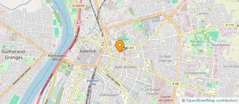 localisation de l'entreprise SCI FAURSA à VALENCE