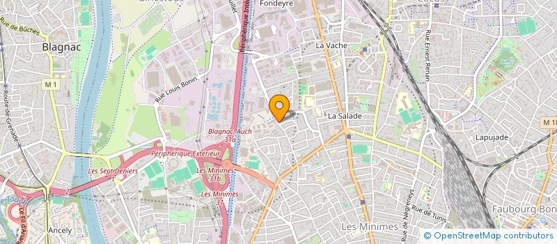 localisation de l'entreprise SCI FAURYAM  TOULOUSE