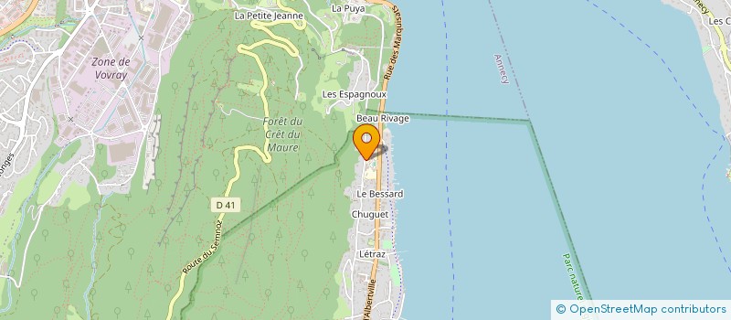 localisation de l'entreprise SCI FAUST  SEVRIER